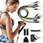 Kit Elásticos Extensores 11 Peças para Treino Funcional
