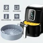 Forma de Silicone Antiaderente para Airfryer - Imagem 7