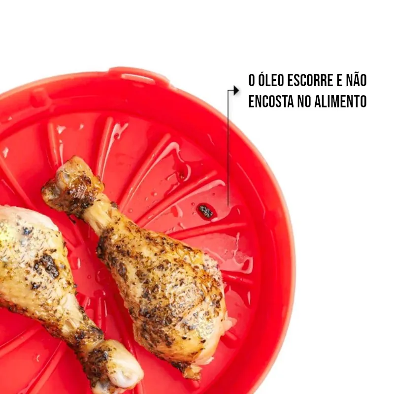 Forma de Silicone Antiaderente para Airfryer - Imagem 6