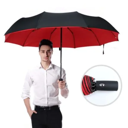 Guarda Chuva Automatico Reforcado Com Protecao Uv