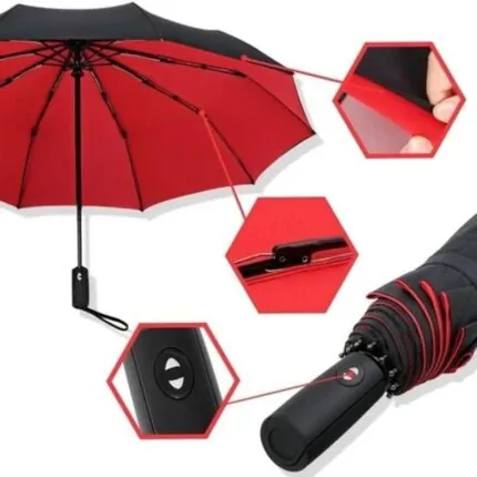 Guarda Chuva Automatico Reforcado Com Protecao Uv