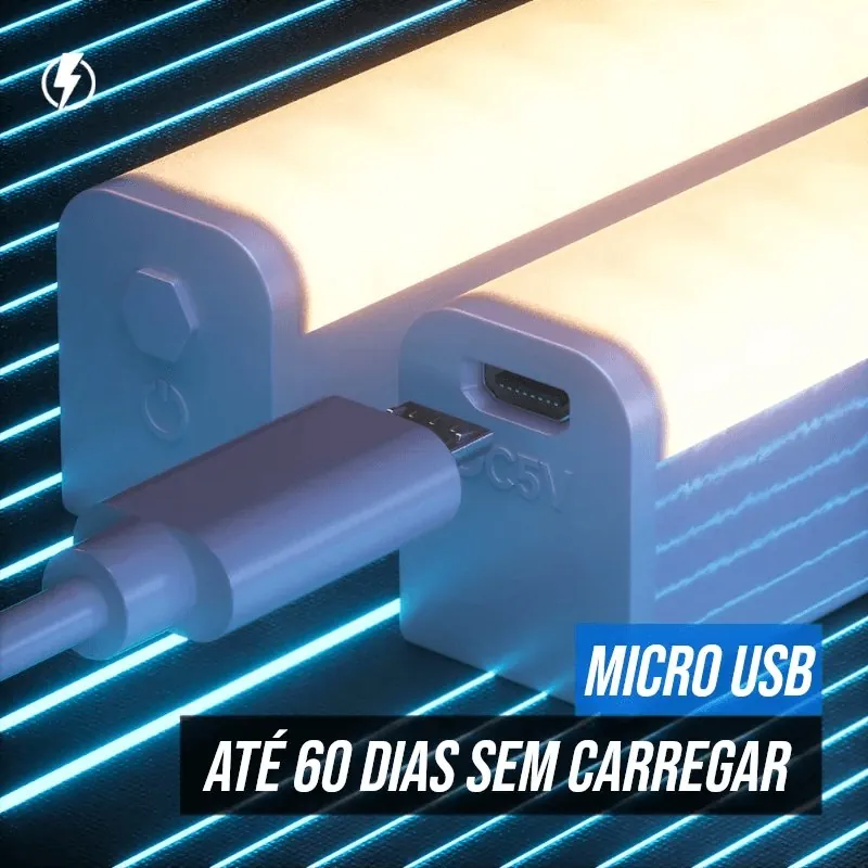 Luminária LED com Sensor de Movimento Recarregável - Imagem 4