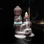 Incensário Buda de Cerâmica com Cascata de Fumaça - Imagem 8