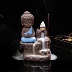 Incensário Buda de Cerâmica com Cascata de Fumaça - Imagem 5