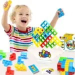 Jogo de Equilíbrio Infantil Torre Tetris Educativo - Imagem 5