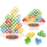 Jogo de Equilíbrio Infantil Torre Tetris Educativo - Imagem 2
