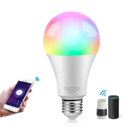 Lampada Inteligente Led Wi Fi Rgb Com Controle Por Voz