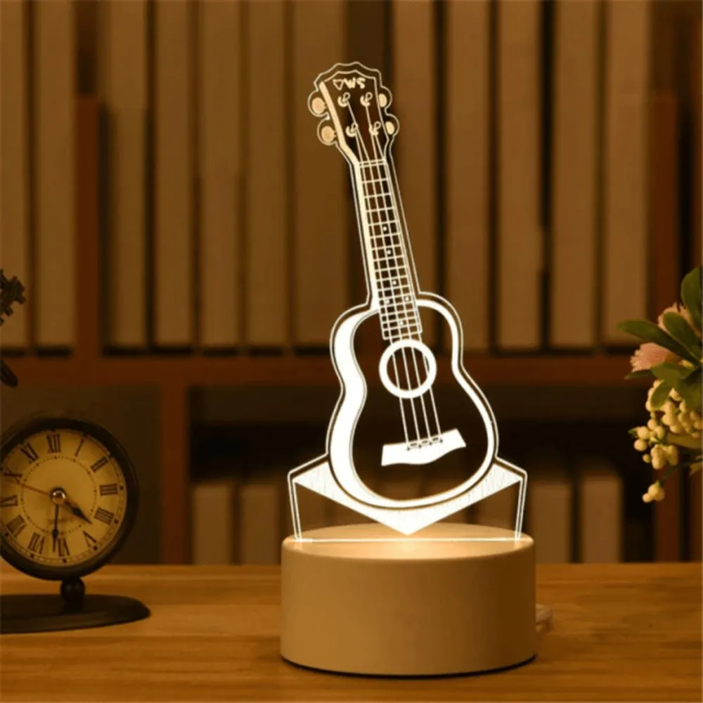 Luminária 3D de Mesa Decorativa com Luz Suave - Imagem 8