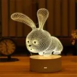 Luminária 3D de Mesa Decorativa com Luz Suave - Imagem 7