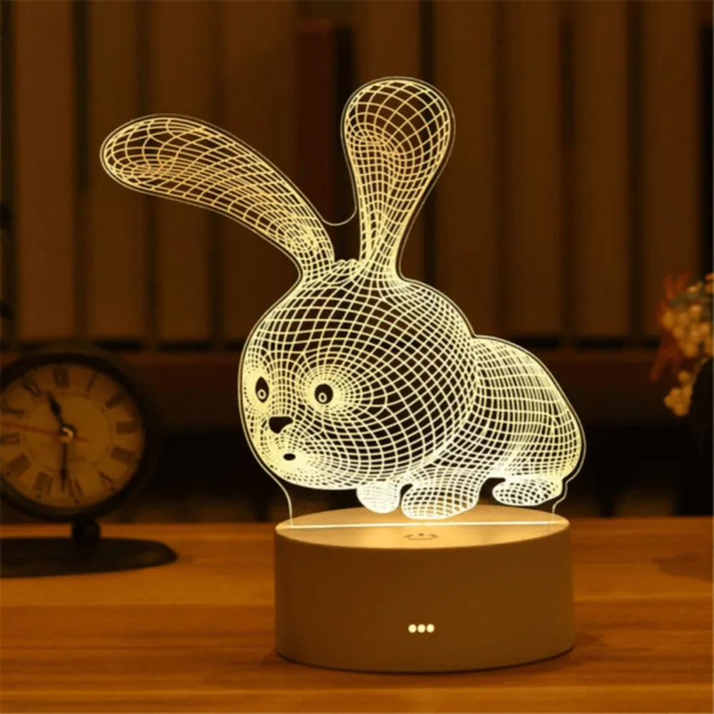 Luminária 3D de Mesa Decorativa com Luz Suave - Imagem 7