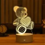 Luminária 3D de Mesa Decorativa com Luz Suave - Imagem 6