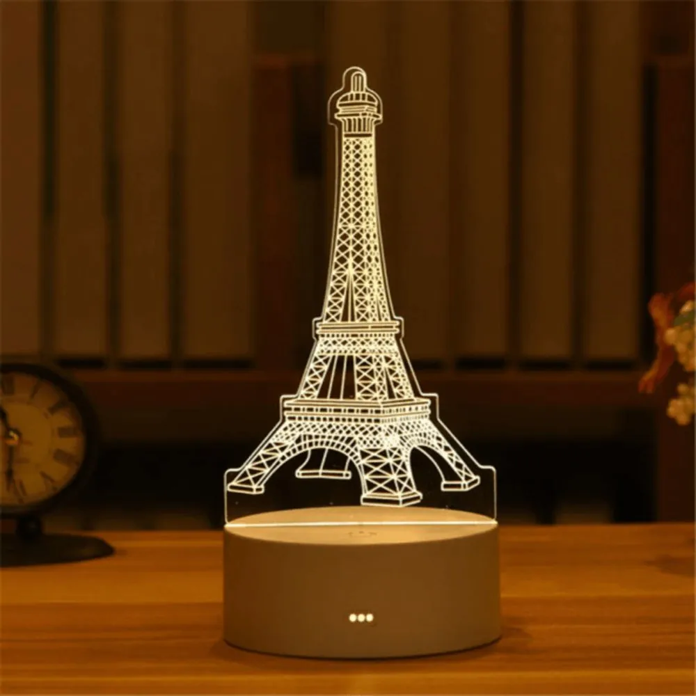 Luminária 3D de Mesa Decorativa com Luz Suave - Imagem 5