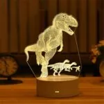 Luminária 3D de Mesa Decorativa com Luz Suave