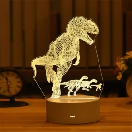 Luminaria 3d De Mesa Decorativa Com Luz Suave