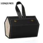 Organizador de Óculos Dobrável em Couro PU Portátil - Imagem 9