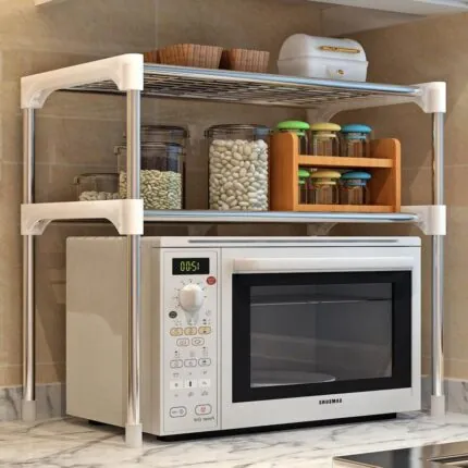 Prateleira De Metal Ajustavel Para Cozinha E Banheiro