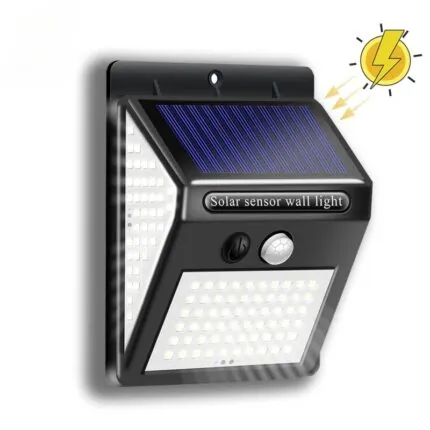 Luminaria Solar Com Sensor De Presenca Para Jardim