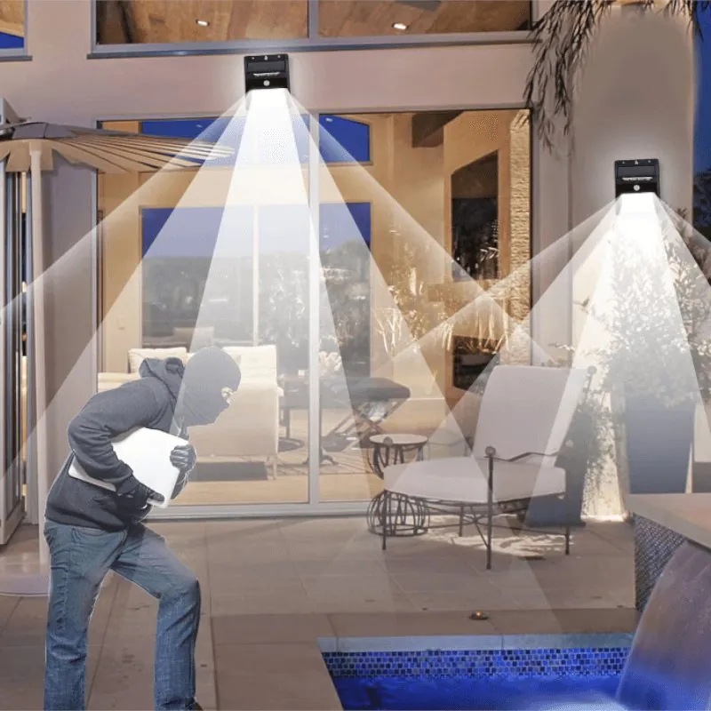 Luminária Solar com Sensor de Presença para Jardim - Imagem 9