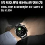 Smartwatch de Luxo com Pulseira de Aço e Bluetooth - Imagem 6