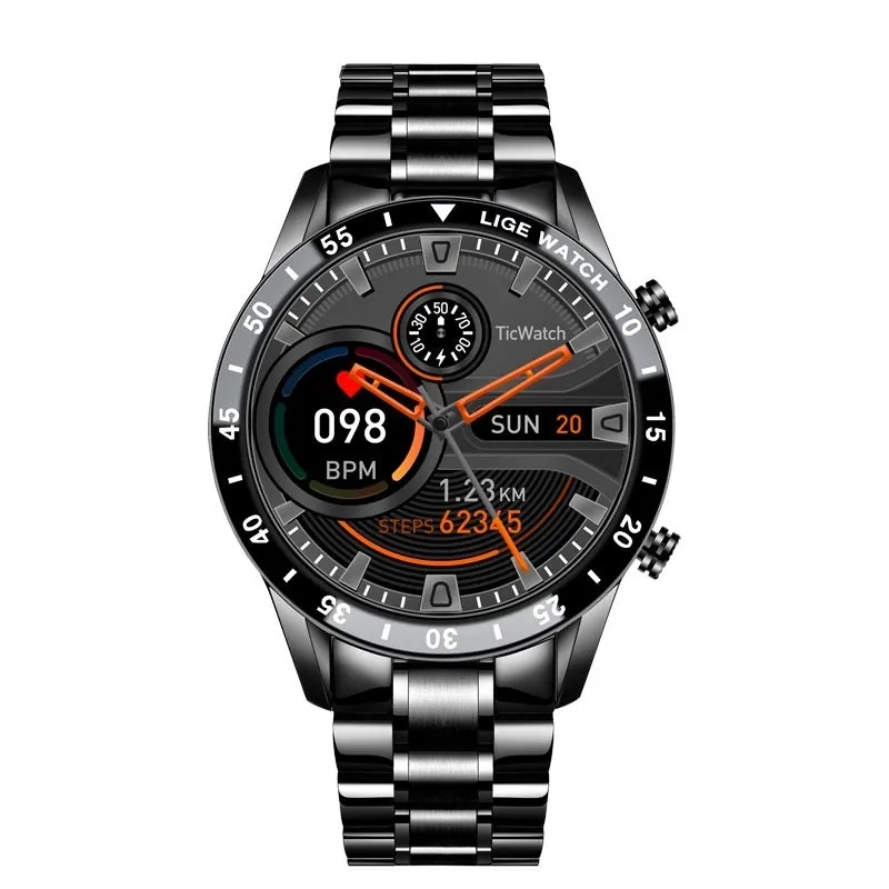 Smartwatch de Luxo com Pulseira de Aço e Bluetooth - Imagem 4