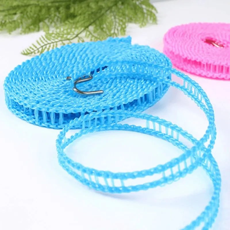 Varal Portátil de Nylon Retrátil Resistente ao Vento - Imagem 7