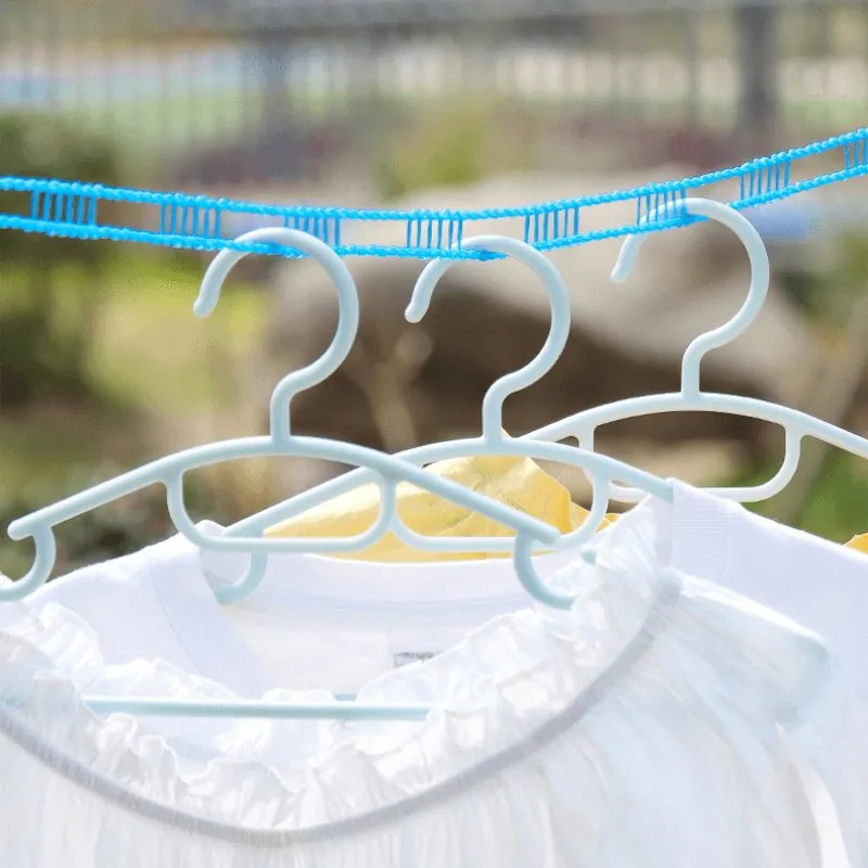 Varal Portátil de Nylon Retrátil Resistente ao Vento - Imagem 3