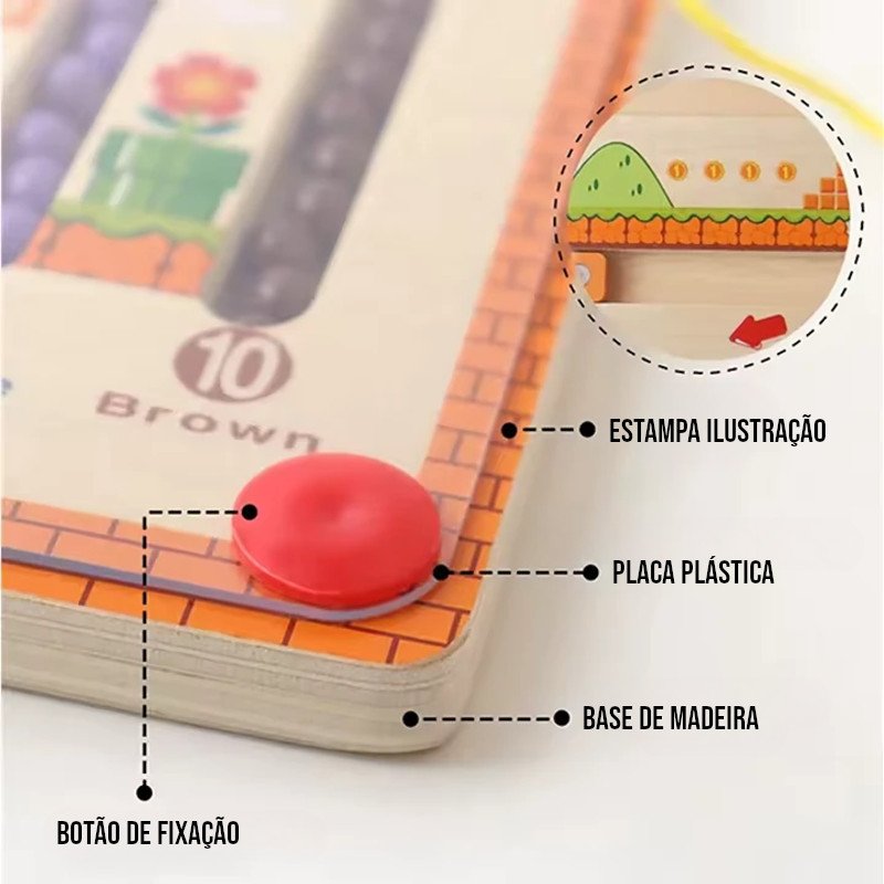 Brinquedo Educativo Labirinto Magnético Infantil