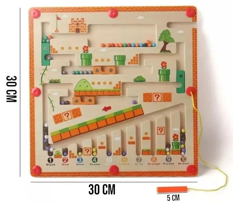 Brinquedo Educativo Labirinto Magnético Infantil