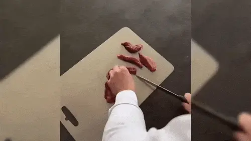 Tábua de Carne em Aço Inoxidável