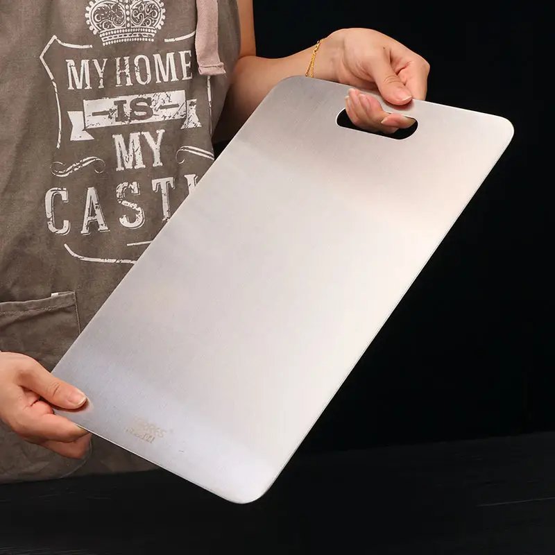 Tábua de Carne em Aço Inoxidável