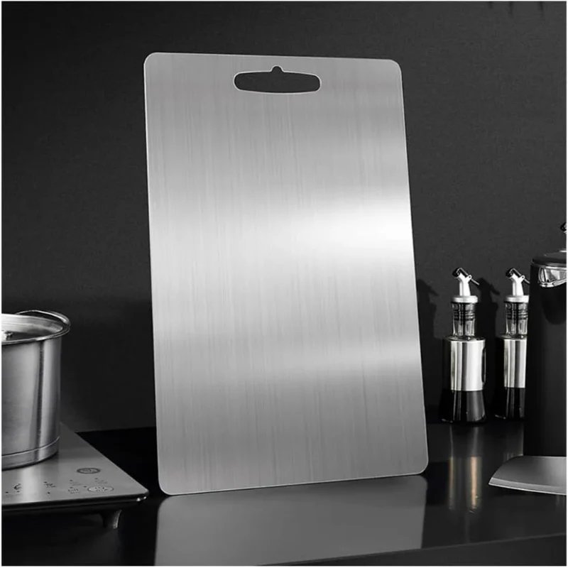 Tábua de Carne em Aço Inoxidável