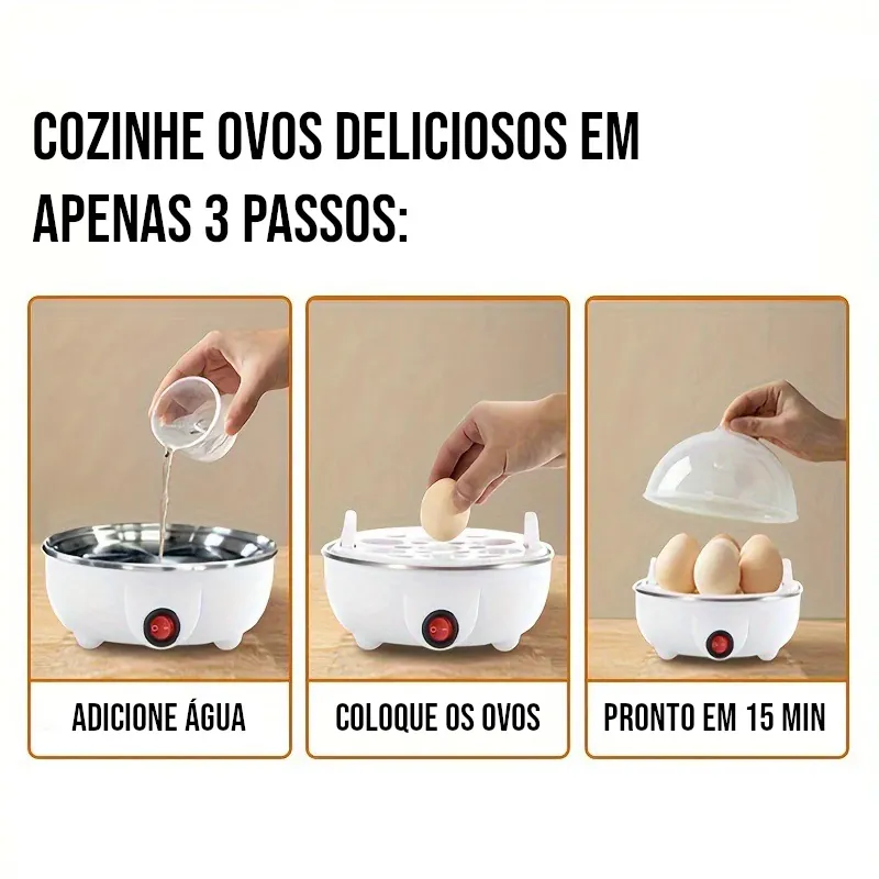 Cozedor de Ovos Elétrico Automático a Vapor - Imagem 5