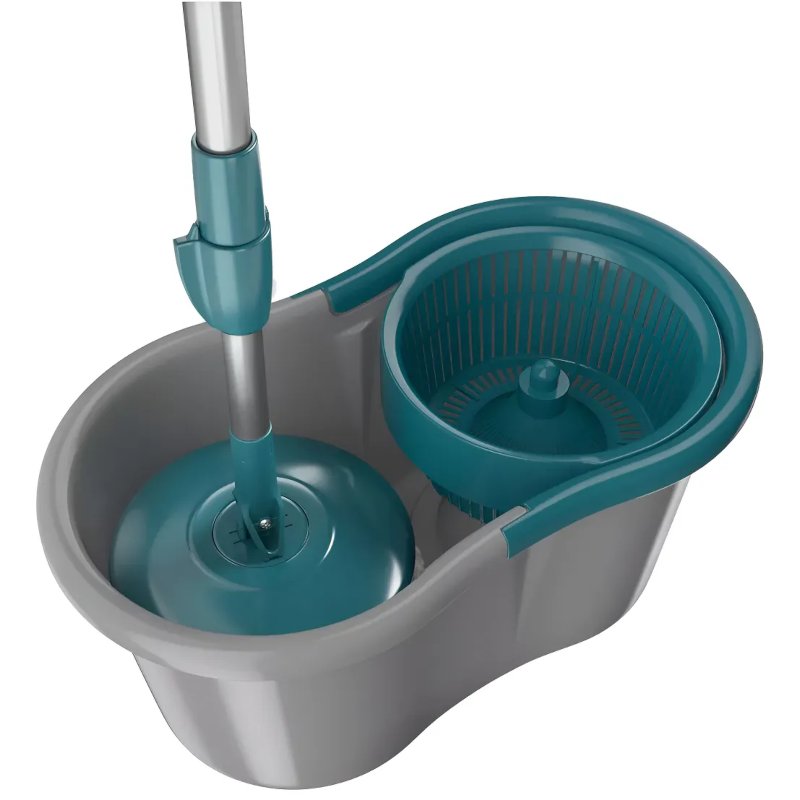 Mop Esfregão Giratório 360 com Balde e Refil Microfibra