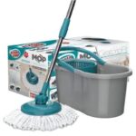 Mop Esfregão Giratório 360 com Balde e Refil Microfibra