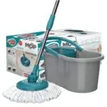 Mop Esfregão Giratório 360 com Balde e Refil Microfibra