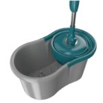 Mop Esfregão Giratório 360 com Balde e Refil Microfibra - Imagem 2