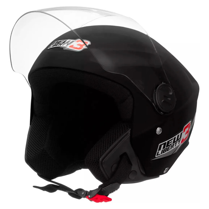 Capacete para Moto Aberto com Viseira Anti-Risco