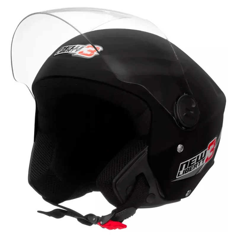 Capacete para Moto Aberto com Viseira Anti-Risco