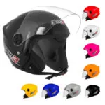 Capacete para Moto Aberto com Viseira Anti-Risco