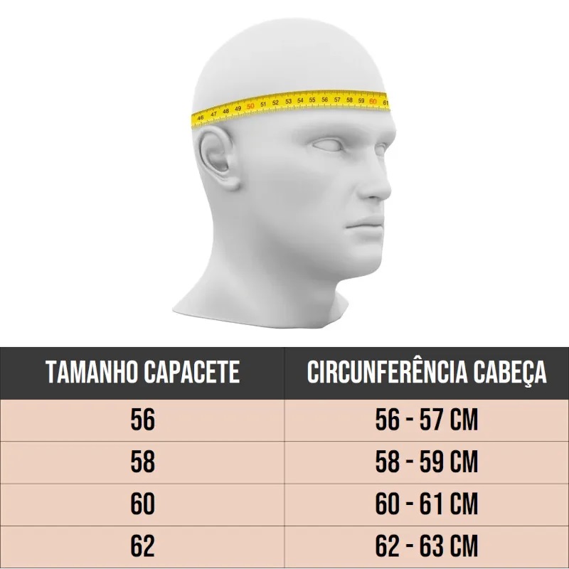 Capacete para Moto Aberto com Viseira Anti-Risco