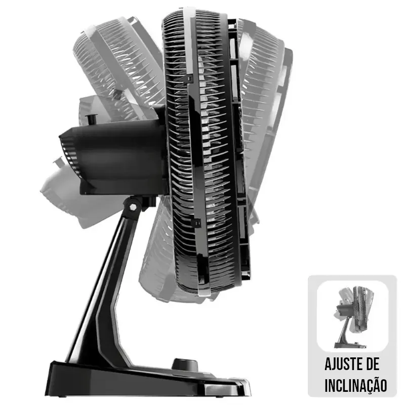 Ventilador Turbo Silencioso Potente com 3 Velocidades