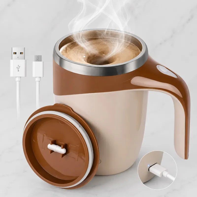 Caneca Mixer Misturadora Elétrica Térmica Recarregável