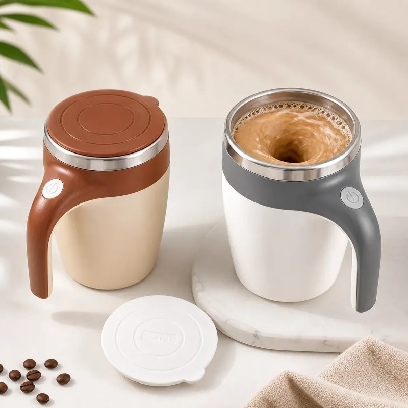 Caneca Mixer Misturadora Elétrica Térmica Recarregável