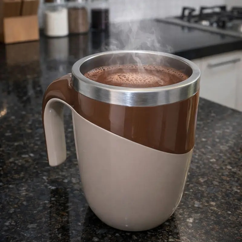 Caneca Mixer Misturadora Elétrica Térmica Recarregável