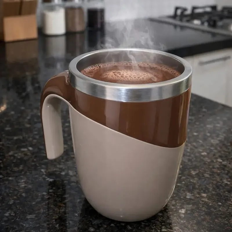 Caneca Mixer Misturadora Elétrica Térmica Recarregável
