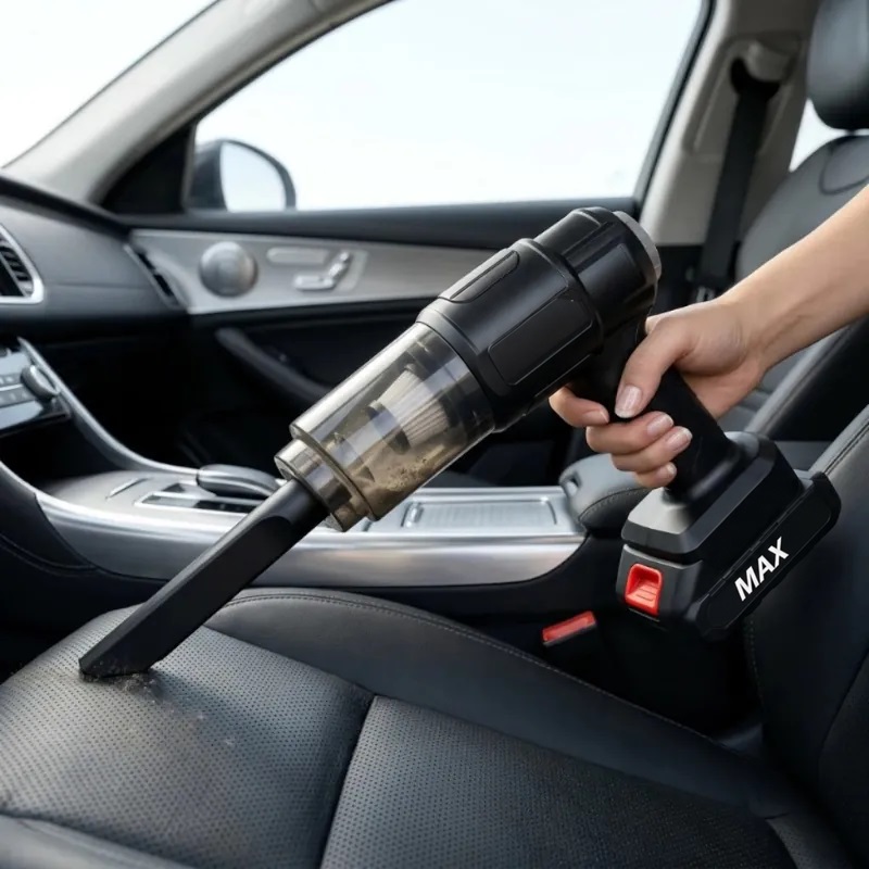 Aspirador De Po Portatil Sem Fio Recarregavel Para Carro E Casa