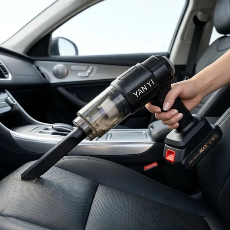 Aspirador de Pó Portátil Sem Fio Recarregável para Carro e Casa - Imagem 2