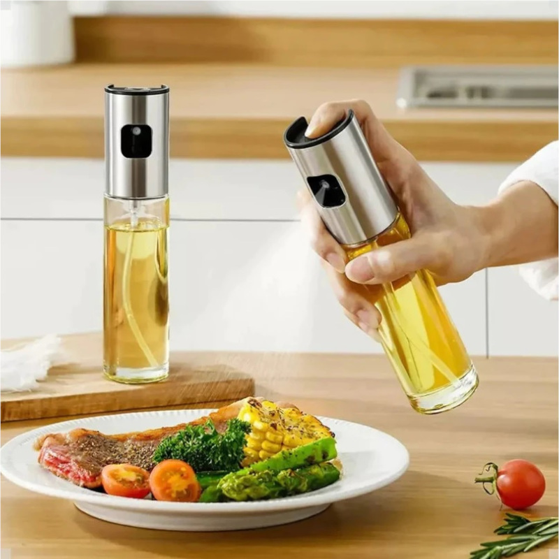 Borrifador de Azeite com Spray para Óleo e Vinagre em Vidro 100 ml