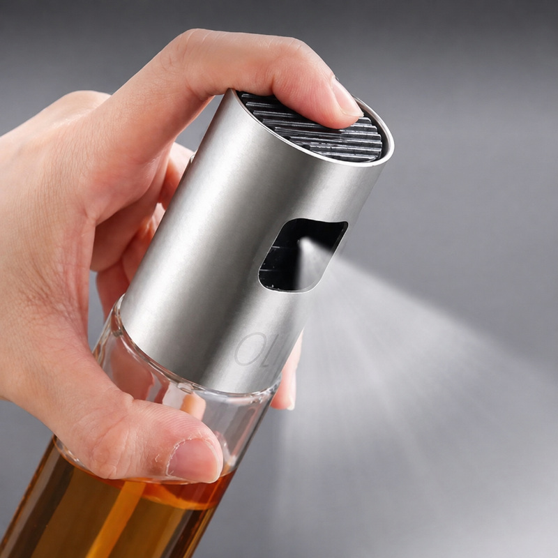 Borrifador de Azeite com Spray para Óleo e Vinagre em Vidro 100 ml