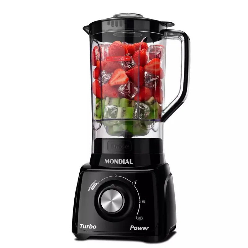 Liquidificador Turbo com Jarra Potente para Sucos e Vitaminas - Imagem 3